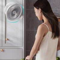 Table Fan USB Foldable Desktop Fan Portable Air Circulator Fan with Night Light