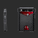 Slim RFID Protection Money Clip Wallet ID Credit Card Holder PU Leather Purse
