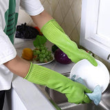 38cm Extra Long Rubber Gloves 3 Pack Heavy Duty Cleaning Gloves for Dishwashing
