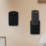 2 PCS Remote Control Holders Wall Mount Self Adhesive for Home Office School Black