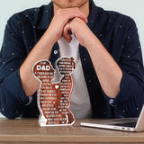 Fathers Day Dad Gifts Acrylic Plaque Desk Decor Sign New Dad Present