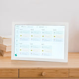 Touchscreen Smart Digital Calendar with Desktop Stand 10.1-Inch Multi-Platform Sync Calendar White