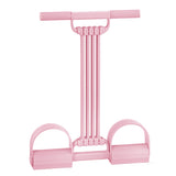 8-Tube Adjustable Resistance Bands with Pedal Detachable Exercise Bands Resistance Training Equipment for Home Office Yoga Workouts Pink