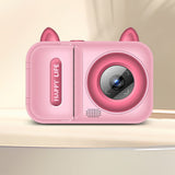 1080P Instant Print Digital Camera with 1 Roll Printing Paper Pink