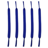 5Pcs Neoprene Adjustable Sunglasses Retainer Strap for Sports Blue