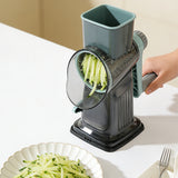 3-Blade Rotary Cheese Grater with Handle Kitchen Shredder Slicer Grater Slicer Style 1