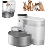 Smart Automatic Pet Water Fountain – Stainless Steel Bowl Rechargeable Dispenser