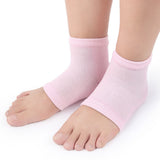 5 Pairs Toeless Gel Heel Socks – Foot Skin Care Protectors for Dry Cracked Feet