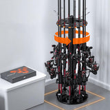 Rotating Fishing Rod Holder for Garage Floor Rack Holds Up to 16 Rods Combos for Home Tackle Shop