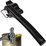 Smooth Edge Can Opener Manual Stainless Steel Secure Cut Lid Side Black