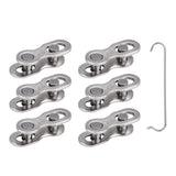 6 Pairs 9 Speed Speed Bike Chain Master Link Connector with 1 Hook Bike Chain