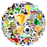 50Pcs Soccer Stickers for Boys Girls Teens Soccer Stickers for Water Bottle Laptop Decoration