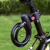 Anti-Theft Security Bike Cable Lock with Mounting Bracket and 2 Keys
