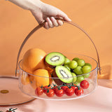 Divided Serving Tray with Lid Portable Snack Platters Charcuterie Container for Parties Picnic White