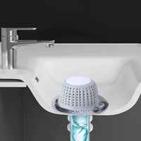 Silicone Bathtub Hair Catcher for Pop-Up and Standard Shower Drains