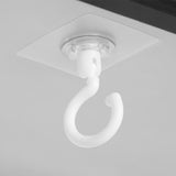 10 Pcs Adhesive Wall & Ceiling Decor Hook Heavy Duty No-Drill 360 Degree for Hanging Home White
