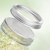 Stainless Steel Sprouting Lid with Mesh for 32oz Mason Jars