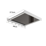 Retractable Pull Out Laundry Rack Wall Mount Space Saving Drying Rack for Bathroom Laundry Room White