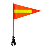 Bicycle Security Flag with Pole Reflective Strip Adjustable Stainless Steel Bicycle Handlebar Flag for Cycling Medium