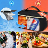 2-in-1 Laptop Backpack with Insulated Lunch Bag Work Backpack for 15.6 Inch Laptop Black