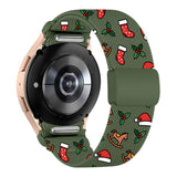 3 PCS Christmas Nylon Watch Bands for Samsung 6th Gen Quick Release