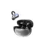 Bluetooth Open Ear Clip-On Earbuds Wireless Headphones for Sports Black