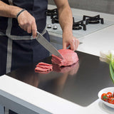 Stainless Steel Cutting Boards for Kitchen Kneading Mats for Meat Fruits Vegetables Bread