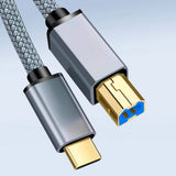 Cable Type C to USB 2.0 Printer Type A Male to B for Scanner