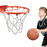 Heavy-Duty Metal Basketball Net for Outdoor Hoops Durable All-Weather Chain Net
