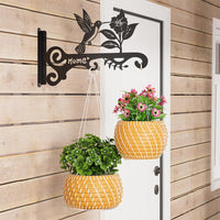 Decorative Metal Wall Hook for Plants  Bird Feeders & Wind Chimes