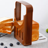 Foldable Bread Cutter Guide for Home Baking – Toast Slicing Tool