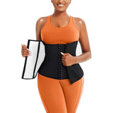Sweat Belt for Fitness Slimming Training Waist Wrap Silver