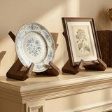 4 PCS Bowl Display Stand Wooden Plate Stands Plate Stand for Plates Bowls Photos