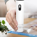 Handheld Vacuum Sealer with 15 Bags and 2 Clips for Clothes Bedding Meat Vegetables