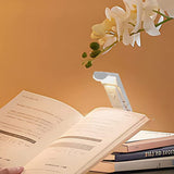Rechargeable Clip on Booklight with Flexible Adjustable Arm for Reading White