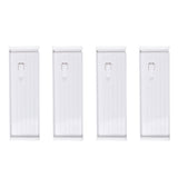 4Pcs Adjustable Drawer Dividers Multi Purpose Storage Organizer for Drawers Shelves White