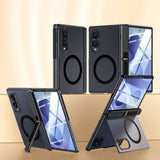 Shock Resistant Phone Case Compatible With Galaxy Z Fold 8 with Screen Protector Black