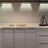 3 Pack Motion Sensor Closet Lights Battery Powered 10-LED Wireless Under Cabinet Lights Warm