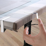 12Pcs Stainless Steel Tablecloth Clips Desk Table Cloth Cover Clamps Holder Party Wed