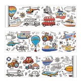 4PCS Large Coloring Paper Scroll Rolls Drawing Set 30x300cm for Little Ones