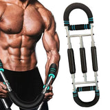 Adjustable Twister Arm Trainer & Chest Exerciser with 3 Springs Blue