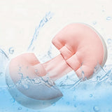 Portable W Shaped Pregnancy Pillow Maternity Support for Side Sleepers Pink