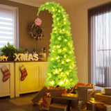 150cm Bendable Artificial Christmas Tree Flexible Green Christmas Decorations with Adjustable Branches for Home Office Parties