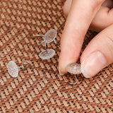 50 PCS Clear Spiral Pins for Bed Skirts Sofa Covers and Upholstery Large