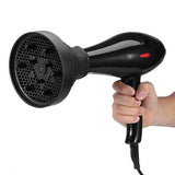 Universal Silicone Diffuser Foldable for Hair Dryer 4-5cm Nozzle Black