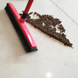 Rubber Broom for Pet Hair Car Windows Cleaning Long Handle Squeegee Red