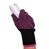 2 PCS Heat-Resistant Styling Gloves for Curling Irons and Hot Brushes