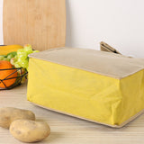 Light Shielding Vegetable Storage Bag Breathable for Onion Potato Yellow
