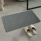 Non Slip Diatomaceous Earth Shower Mat Quick Drying for Bathroom Kitchen Style 2