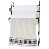 Set of 3Pcs Quick Absorbent Towels Soft Bamboo Fiber Home Bath Towel Washcloth Hand Towels White